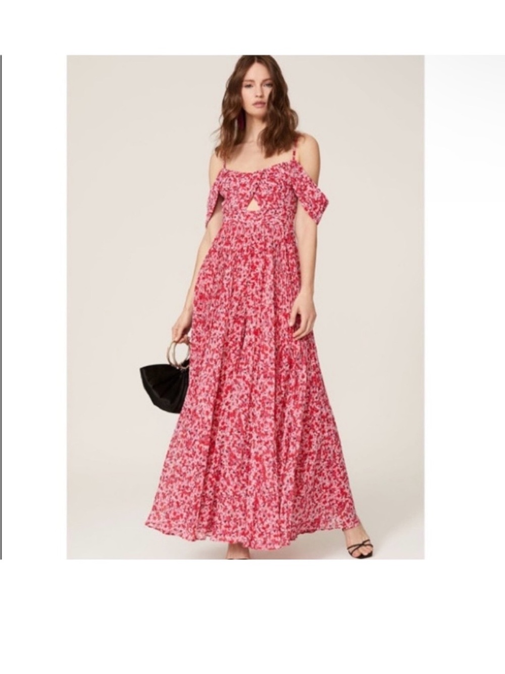 Fame and Partners Pink Floral Maxi Dress